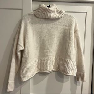 Madewell White turtleneck sweater